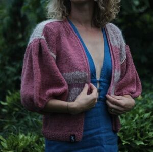 Hand-knit Alpaca Cardigan